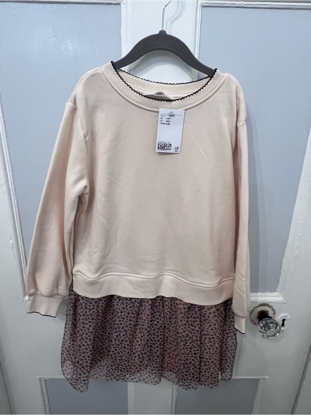 NWT H&M Dress with Leopard Mesh Skirt